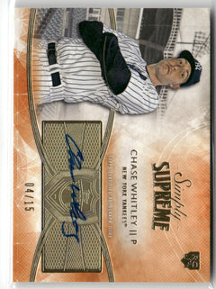 2014 Topps Supreme #SSU-CW Chase Whitley Simply Supreme Autographs Orange #/15-1