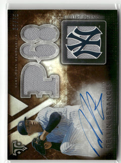 2015 Topps Triple Threads #117 Dellin Betances Auto Relic Sepia #/75-3