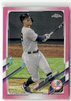 2021 Topps Chrome #99 Aaron Judge Pink Refractor-1
