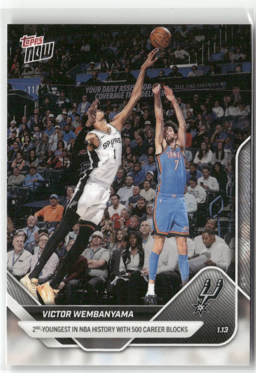 2025-26 Topps Now #127 Victor Wembanyama