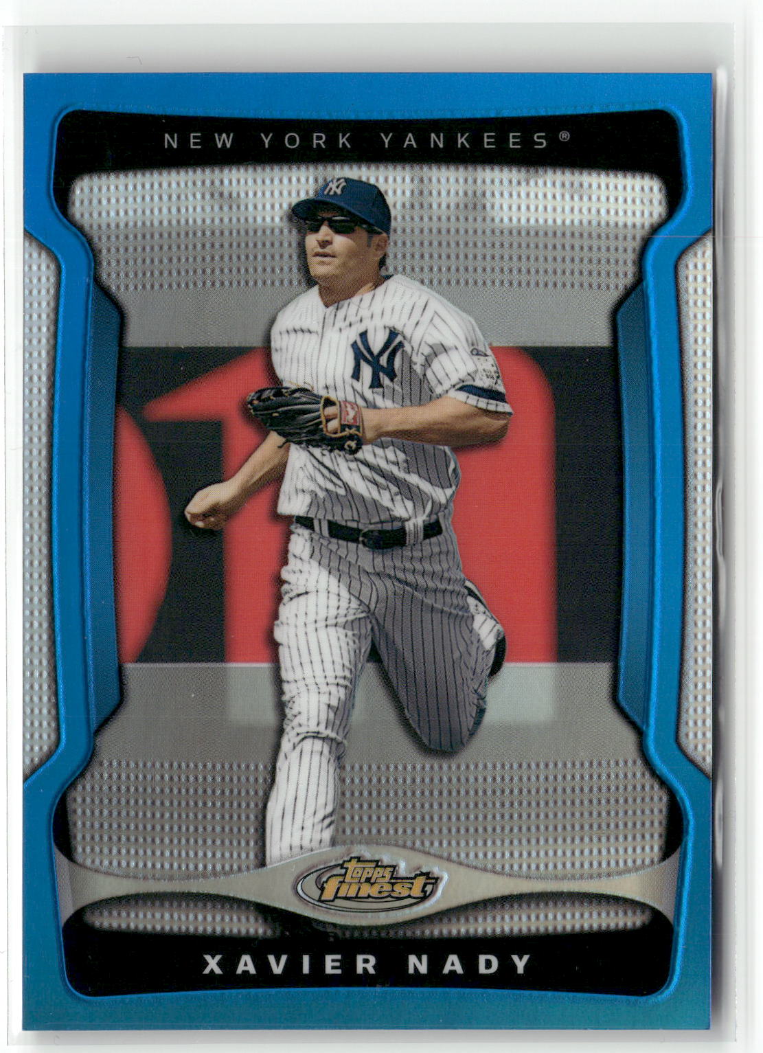 2009 Finest #22 Xavier Nady Refractors Blue #/399