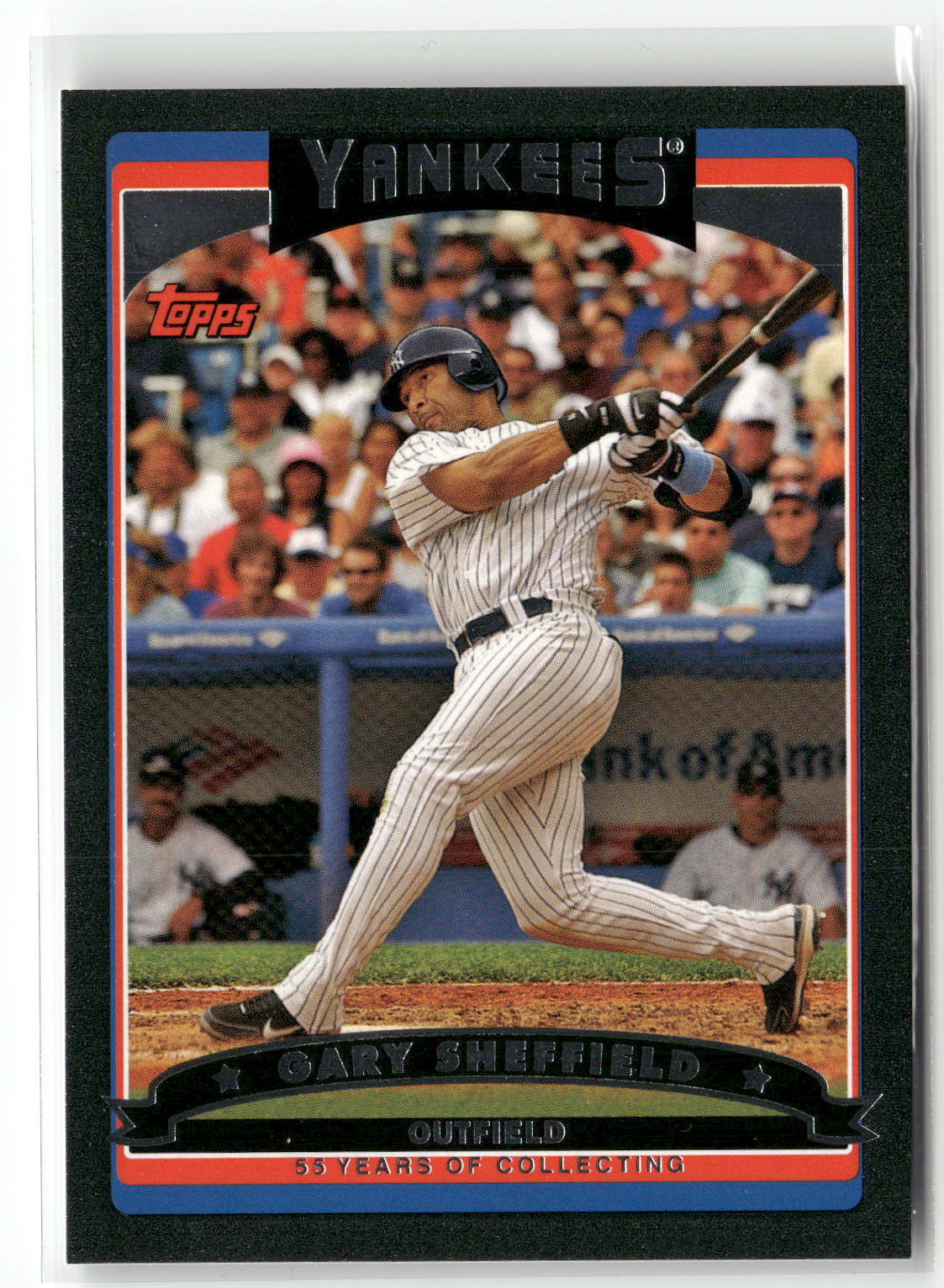 2006 Topps #420 Gary Sheffield Black #/55-1