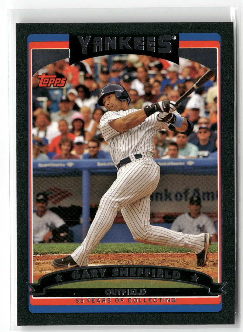 2006 Topps #420 Gary Sheffield Black #/55-1