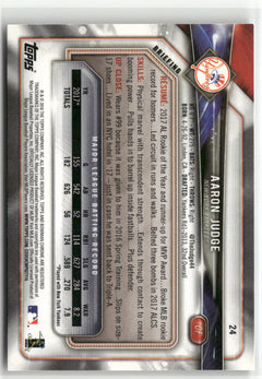 2018 Bowman #24 Aaron Judge-2