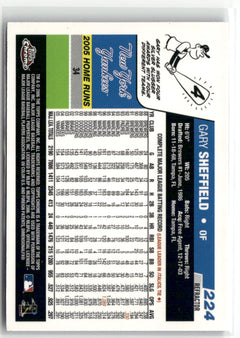 2006 Topps Chrome #224 Gary Sheffield Blue Refractors-2