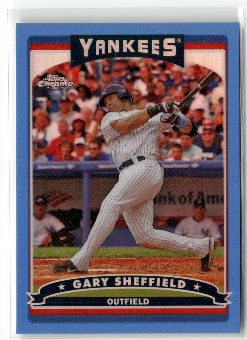 2006 Topps Chrome #224 Gary Sheffield Blue Refractors-1