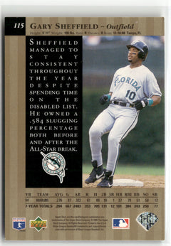 1995 Upper Deck #115 Gary Sheffield Special Edition Gold-2