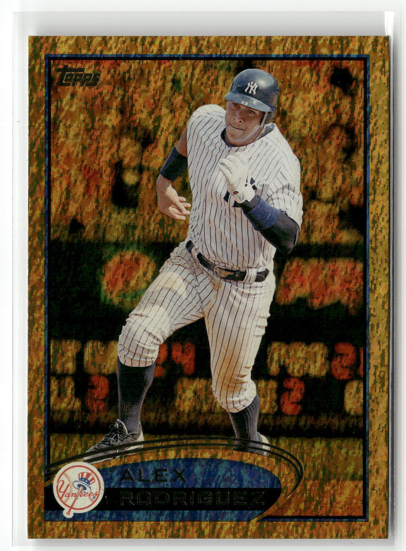 2012 Topps #500 Alex Rodriguez Gold Sparkle-1