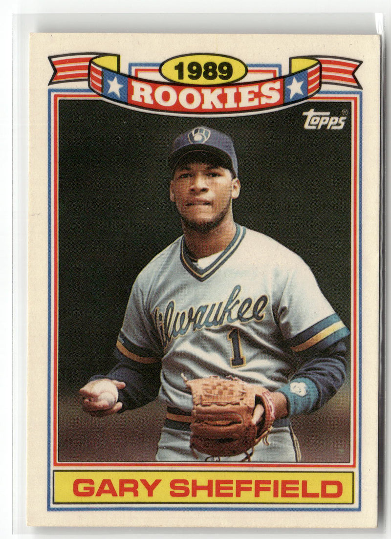 1990 Topps #25 Gary Sheffield Glossy Rookies-1