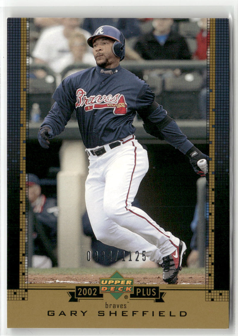 2002 Upper Deck #UD49 Gary Sheffield UD Plus Retail #/1125-1
