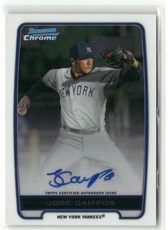 2012 Bowman Chrome #BCA-JC Jose Campos Prospects Autographs-1