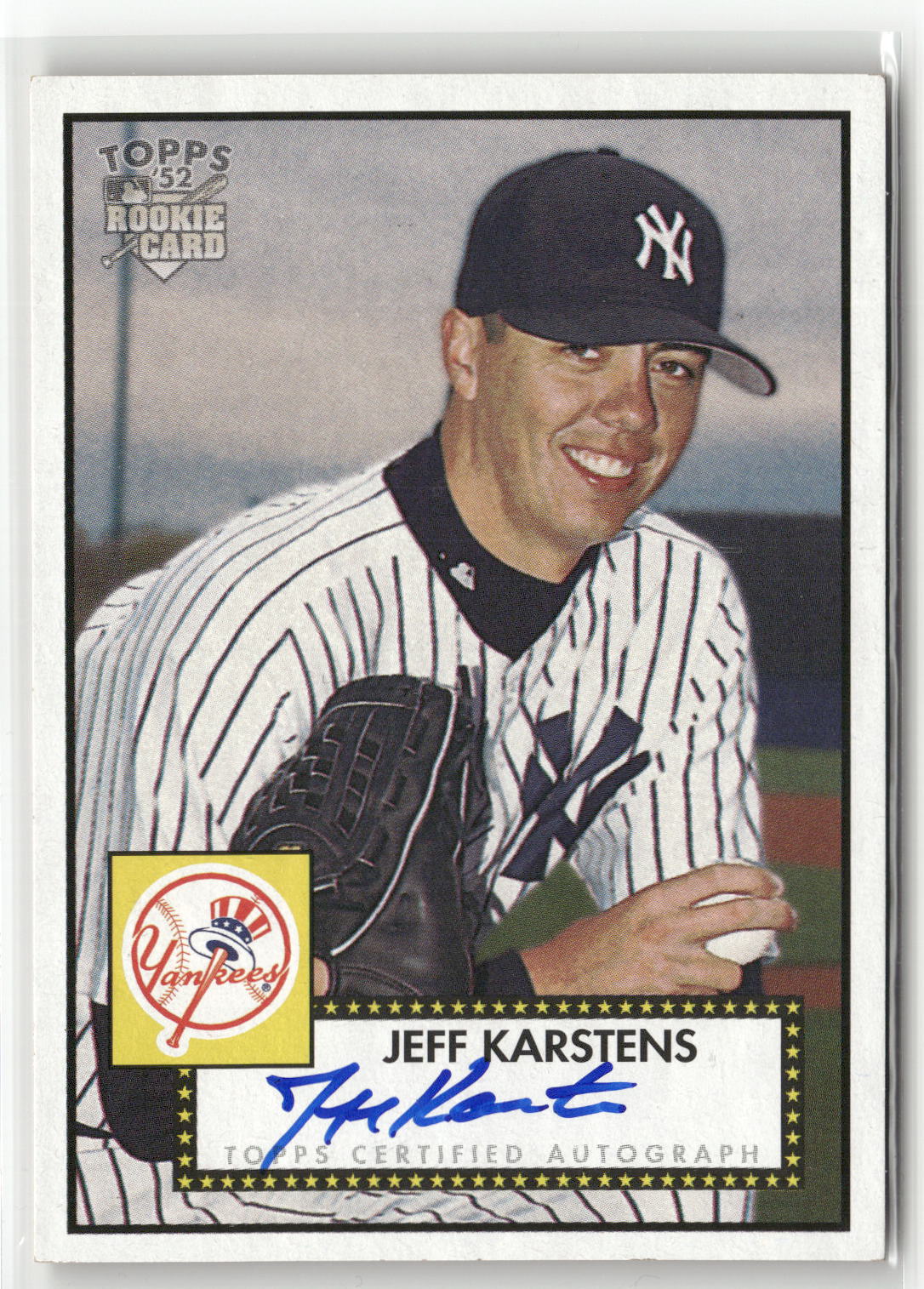 2006 Topps '52 Rookies #52S-JWK Jeff Karstens Signatures-1