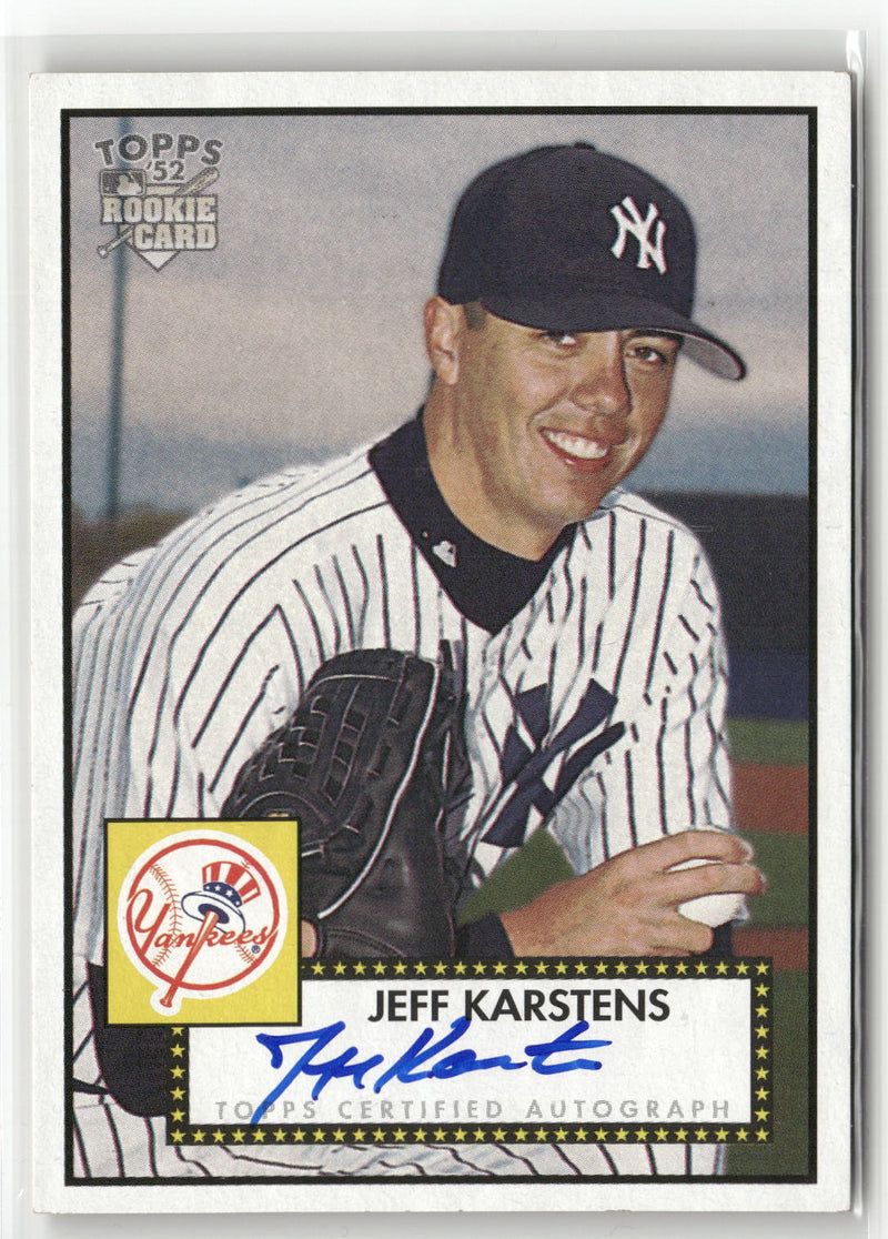 2006 Topps '52 Rookies #52S-JWK Jeff Karstens Signatures-1