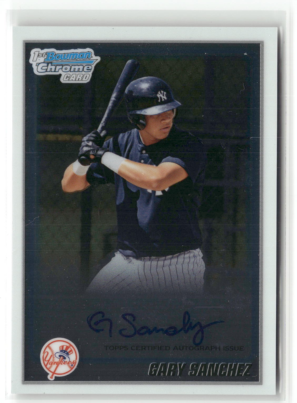 2010 Bowman Chrome #BCP207 Gary Sanchez Prospects Autographs-1
