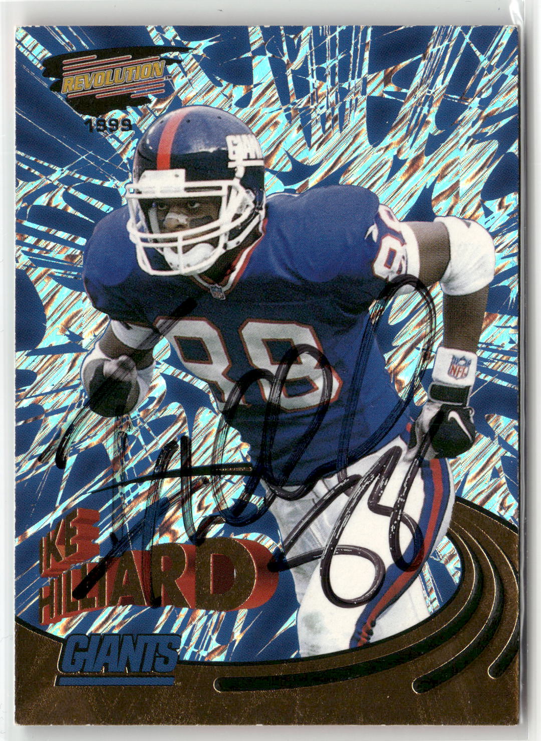 1999 Pacific Revolution #113 Ike Hilliard On Card Auto no CoA-1