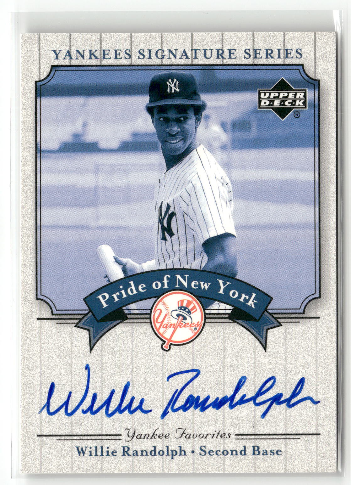 2003 Upper Deck Yankees Signature Series #PN-WR Willie Randolph Pride Auto-1