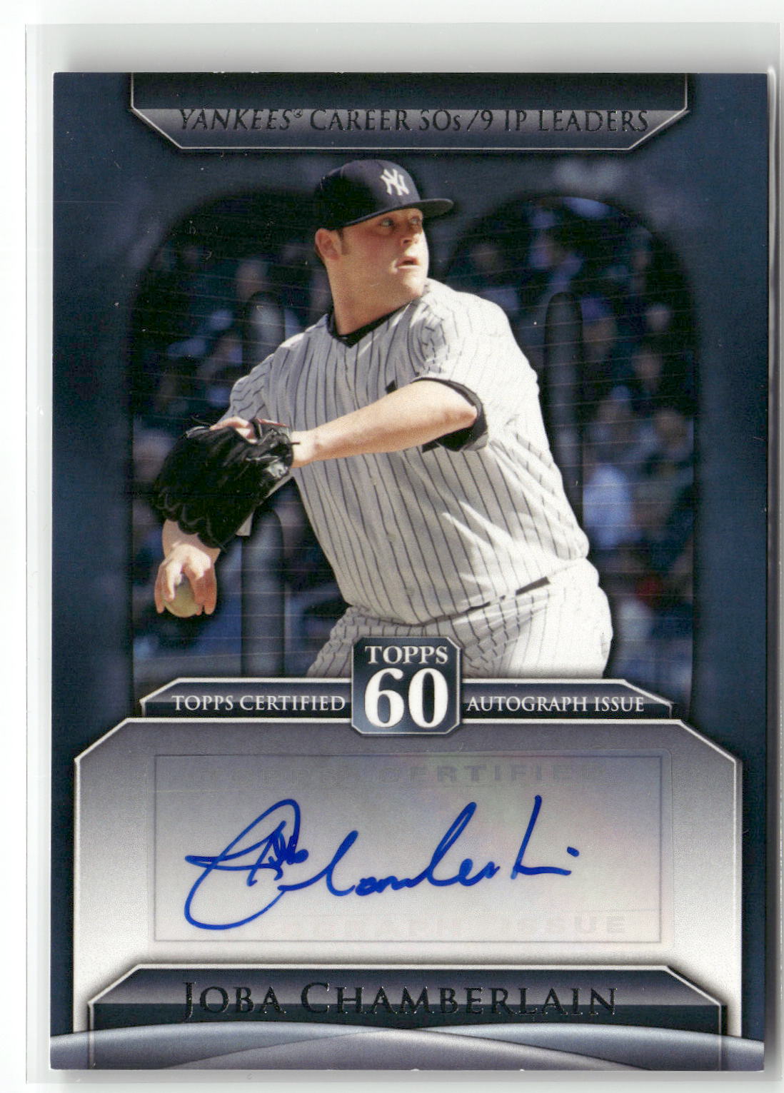 2011 Topps #T60A-JC Joba Chamberlain Topps 60 Autographs