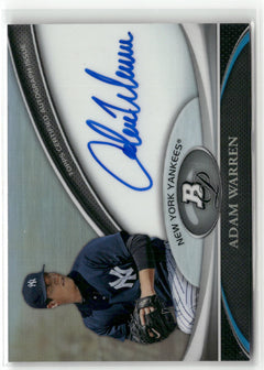2011 Bowman Platinum #BPA-AWA Adam Warren Prospect Autograph Refractors-1