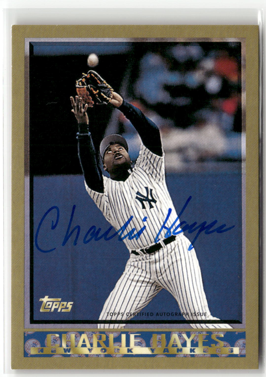 2016 Topps Archives 65th Anniversary Auto Charlie Hayes #A65-CH Auto 03/25-1