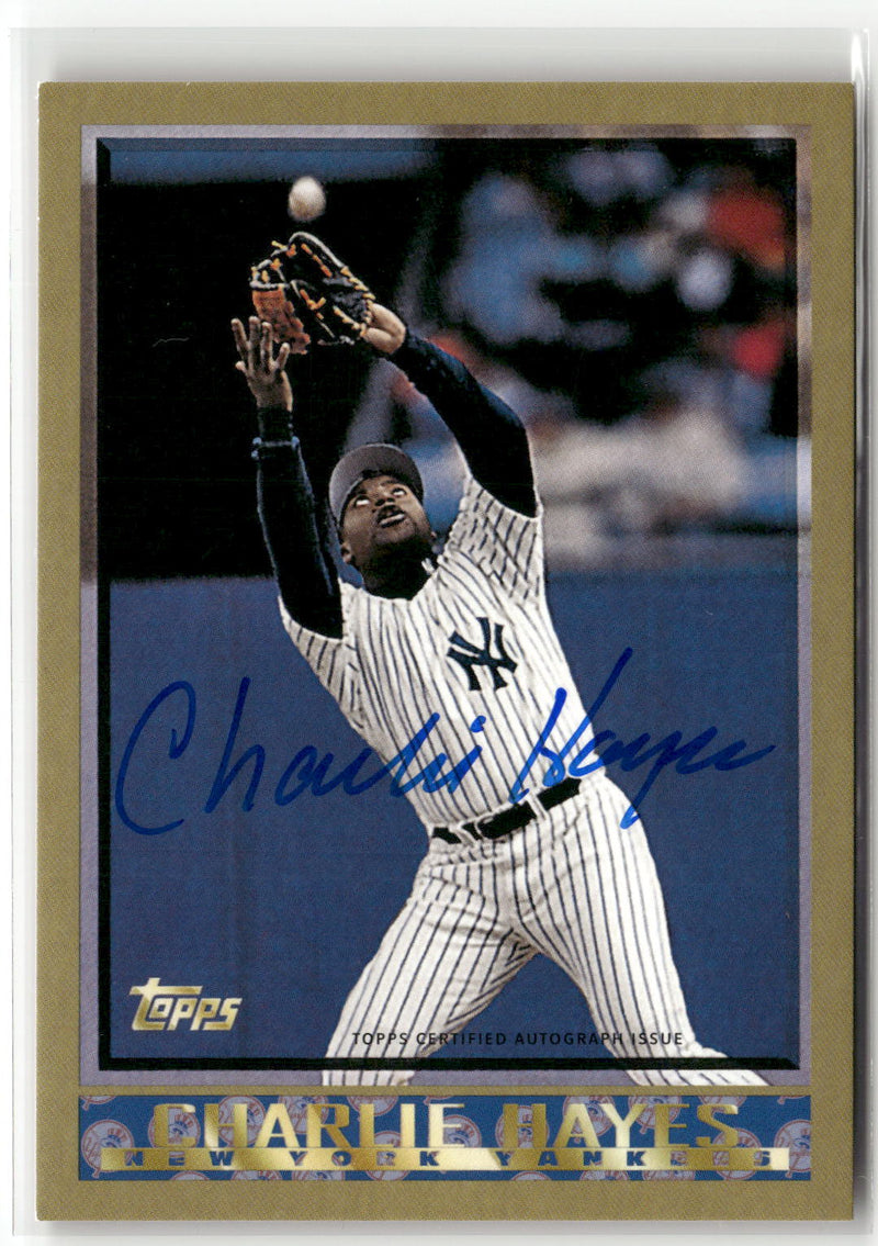 2016 Topps Archives 65th Anniversary Auto Charlie Hayes #A65-CH Auto 03/25-1