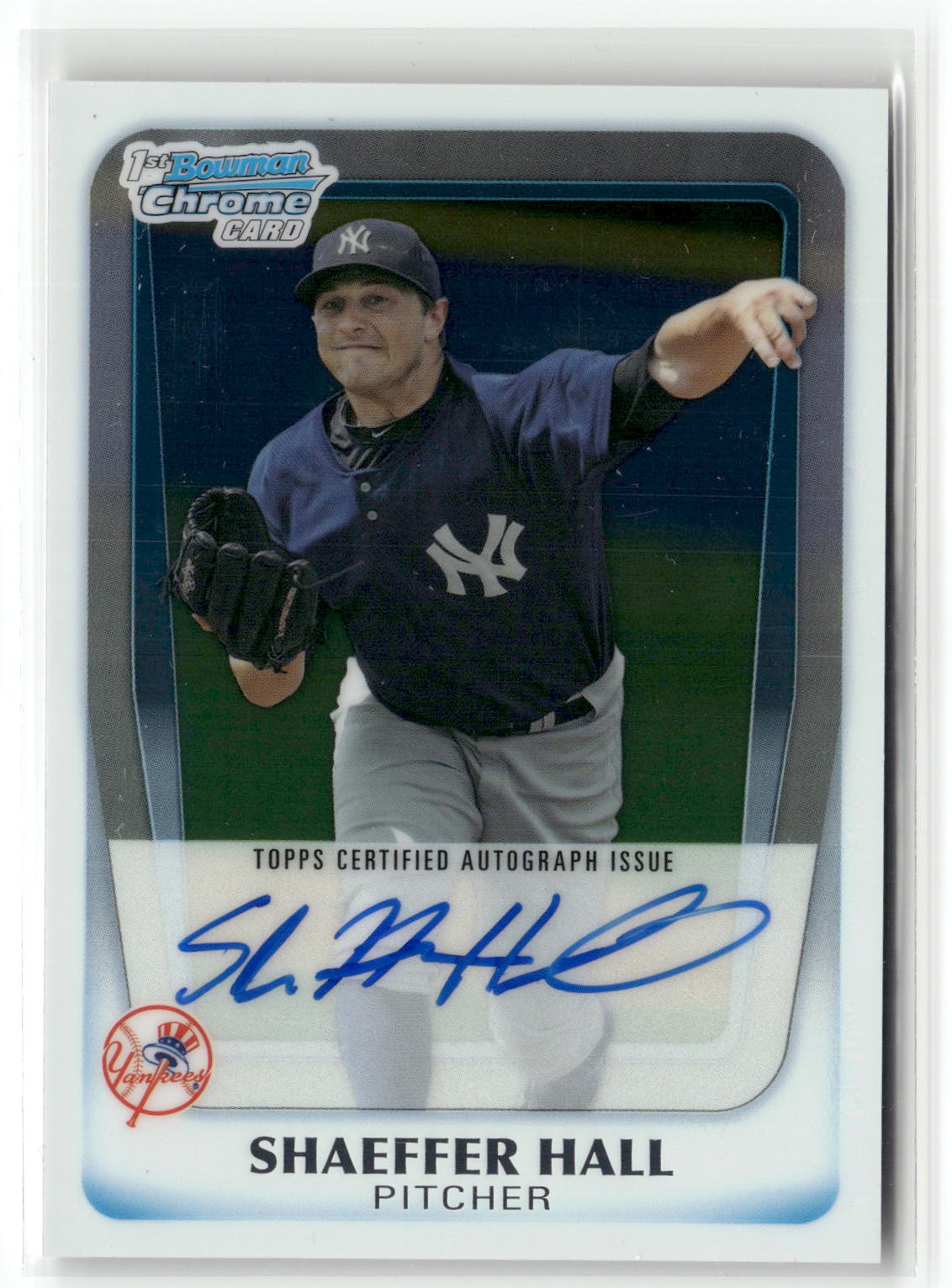 2011 Bowman Chrome #BCP169 Shaeffer Hall Prospect Autographs