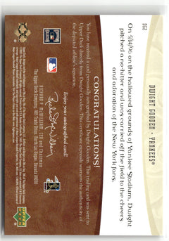 2005 Upper Deck Artifacts #DG1 Dwight Gooden Auto Facts #/350-2