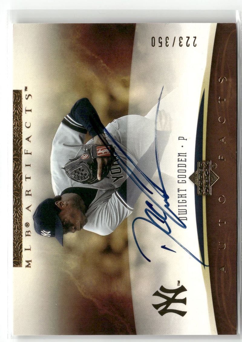 2005 Upper Deck Artifacts #DG1 Dwight Gooden Auto Facts #/350-1