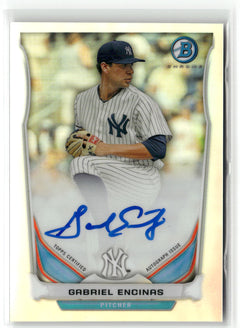 2014 Bowman #BCAP-GE Gabriel Encinas Chrome Prospect Autographs Refractors #/500-1