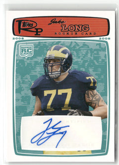 2008 Topps Rookie Progression #196 Jake Long Rookie Autographs Red #/299-1