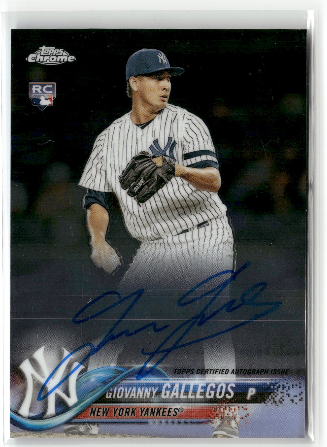 2018 Topps Chrome #RA-GG Giovanny Gallegos Rookie Autographs-1