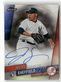 2019 Finest #FA-JSH Justus Sheffield Finest Autographs-1
