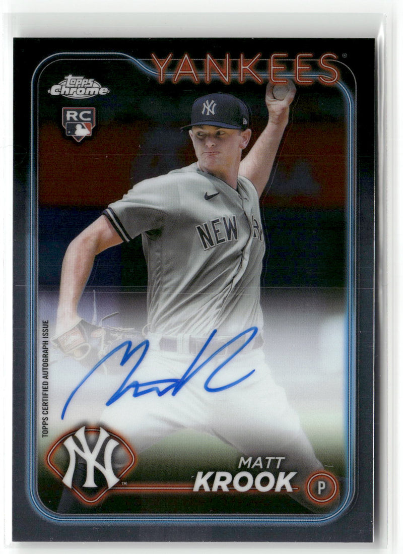 2024 Topps Chrome #RA-MK Matt Krook Rookie Autographs-1