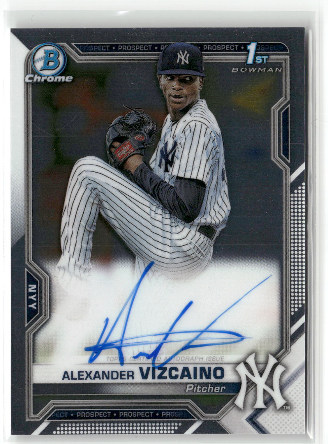 2021 Bowman Chrome #CPA-AV Alexander Vizcaino Prospect Autographs-1