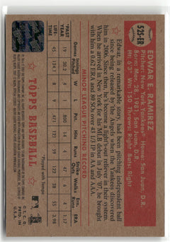 2007 Topps Rookie 1952 Edition #52S-ER Edwar Ramirez Signatures-2