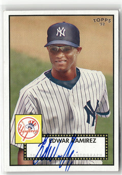 2007 Topps Rookie 1952 Edition #52S-ER Edwar Ramirez Signatures-1