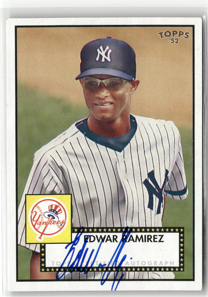 2007 Topps Rookie 1952 Edition #52S-ER Edwar Ramirez Signatures-1