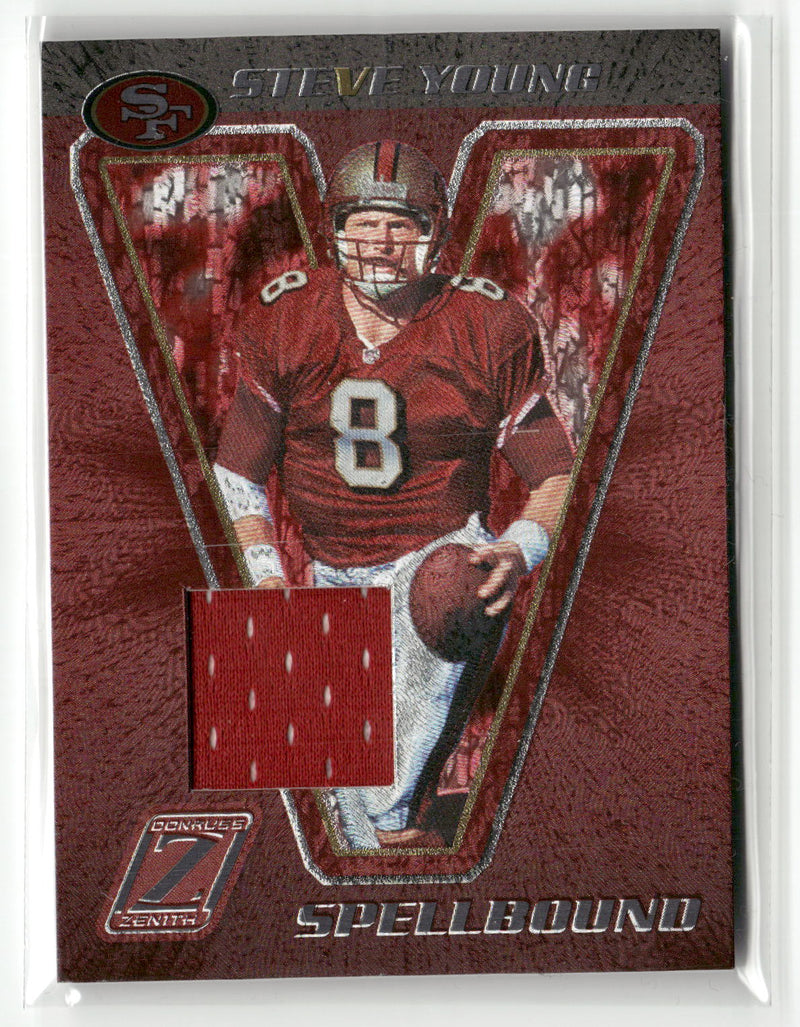 2005 Donruss Zenith #S-24 Steve Young Spellbound Jerseys Letter V #/250-1