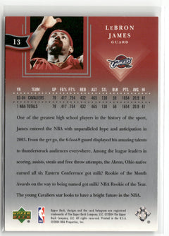 2004-05 Upper Deck All-Star Lineup #13 LeBron James-2