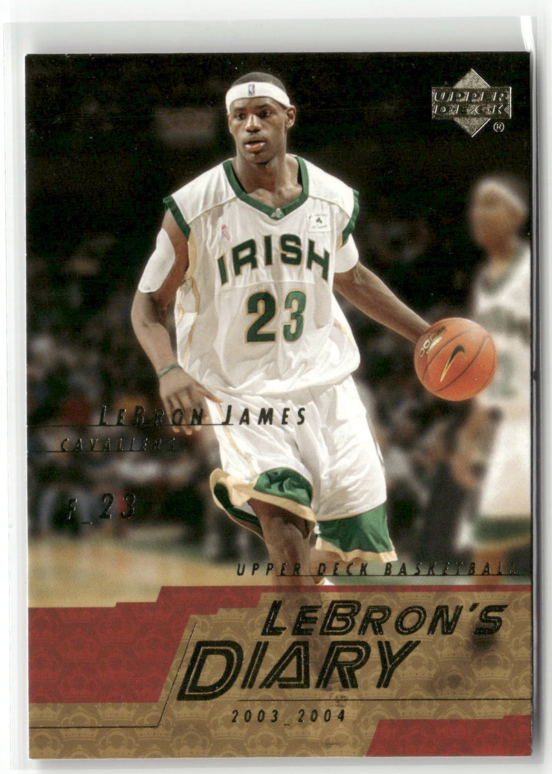 2003-04 Upper Deck #LJ1 LeBron James LeBron's Diary-1
