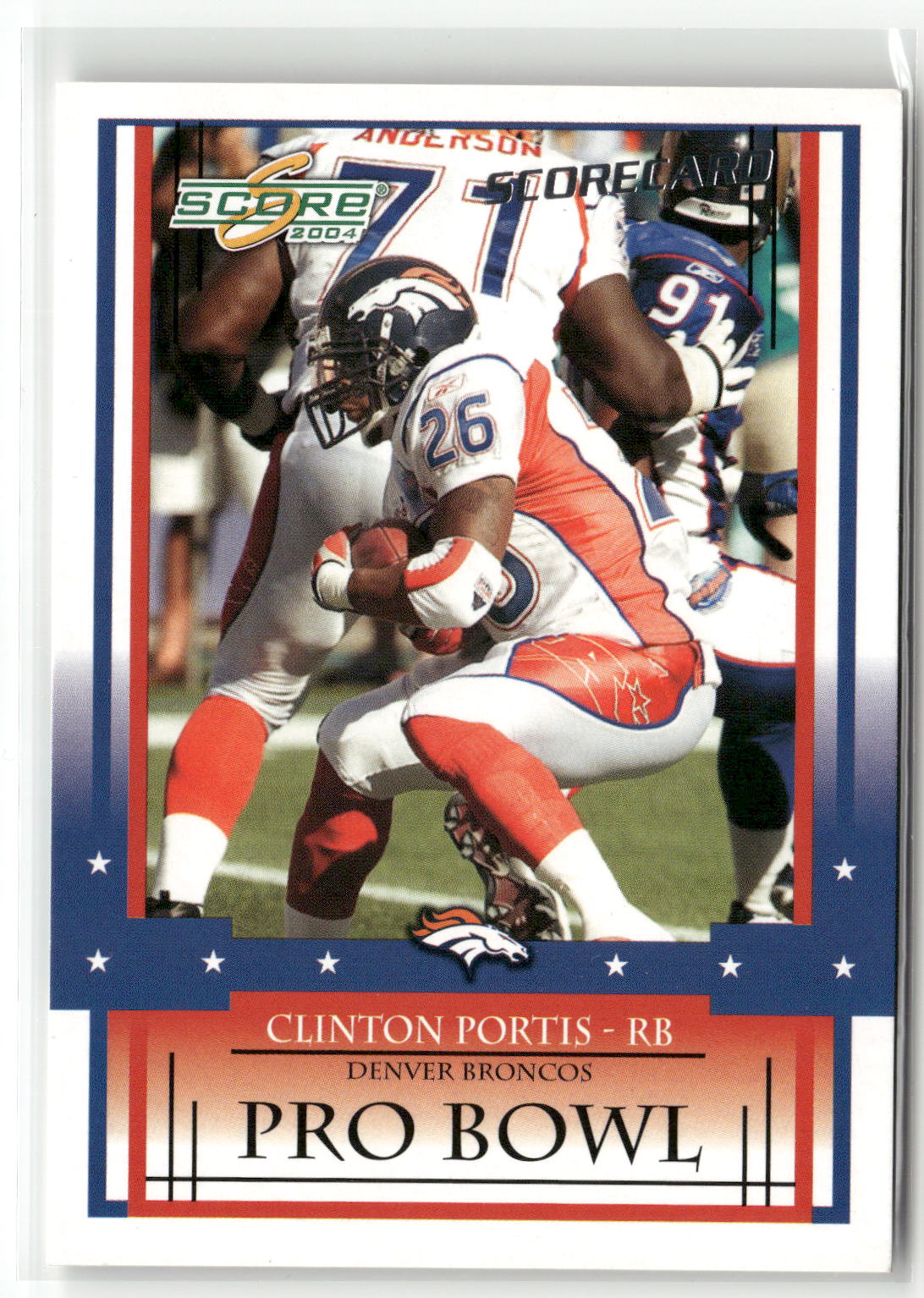 2004 Score #337 Clinton Portis Scorecard #/625-3