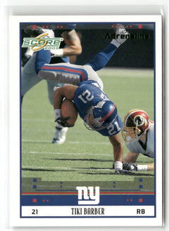 2005 Score #189 Tiki Barber Adrenaline #/399-1
