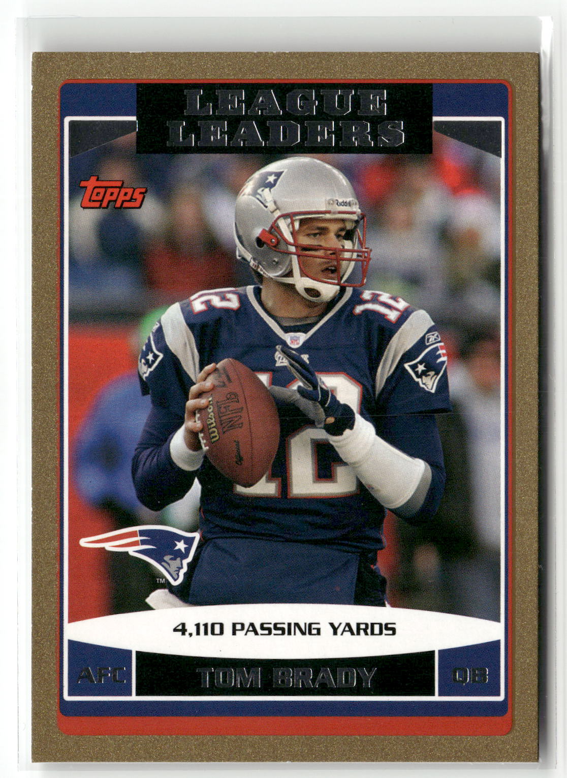 2006 Topps #280 Tom Brady Gold #/2006-7