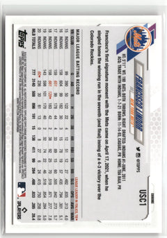 2021 Topps Chrome Update #USC1 Francisco Lindor Pink Wave Refractor-2