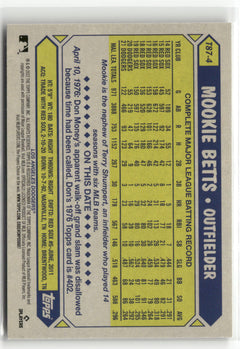 2022 Topps #T87-4 Mookie Betts 1987 Topps Baseball 35th Anniversary (Series One)-2