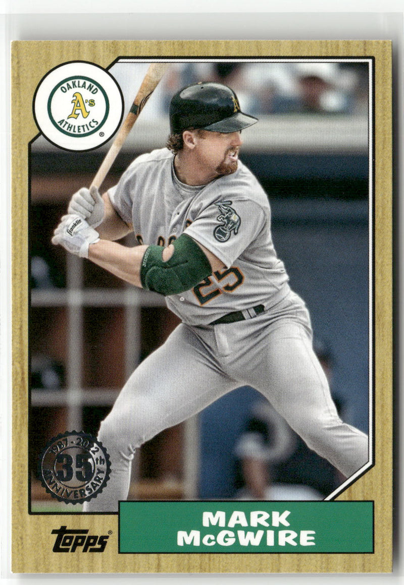 2022 Topps S1 #T87-30 Mark McGwire 1987 Topps Baseball 35th Anniversary-1