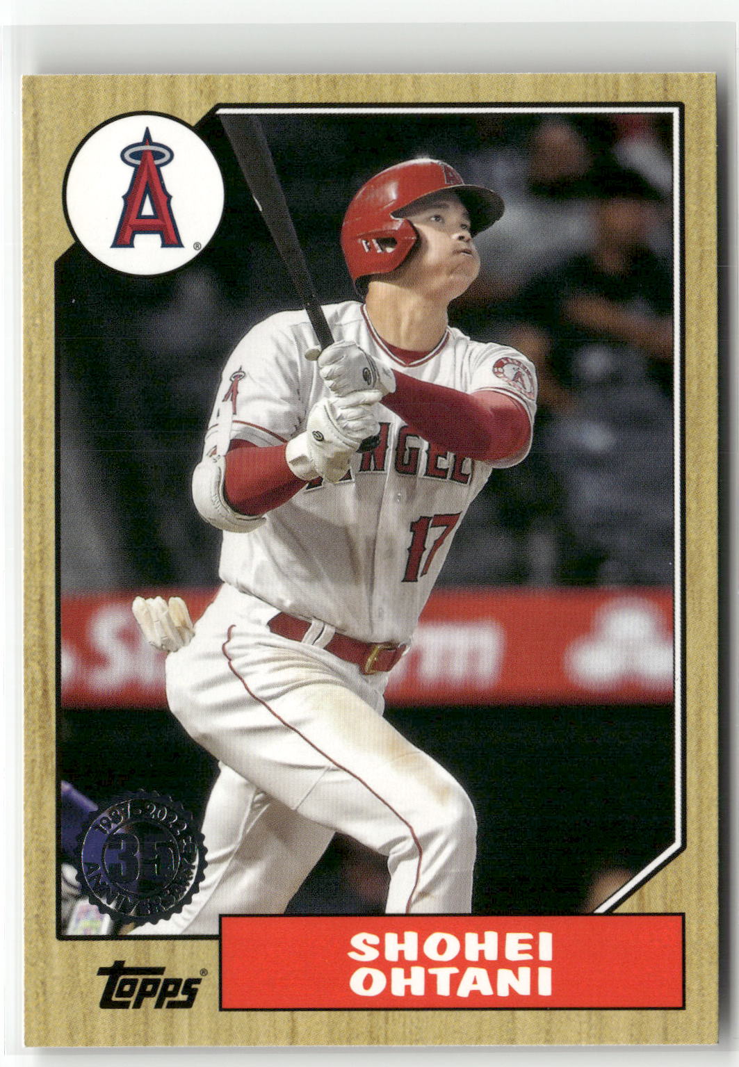 2022 Topps #T87-1 Shohei Ohtani 1987 Topps Baseball 35th Anniversary S1