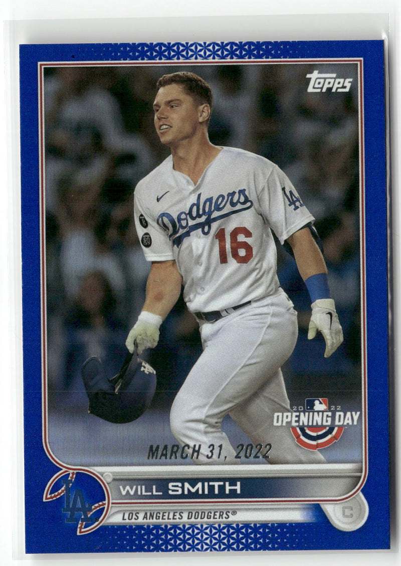 2022 Topps Opening Day #205 Will Smith Blue Foil-1