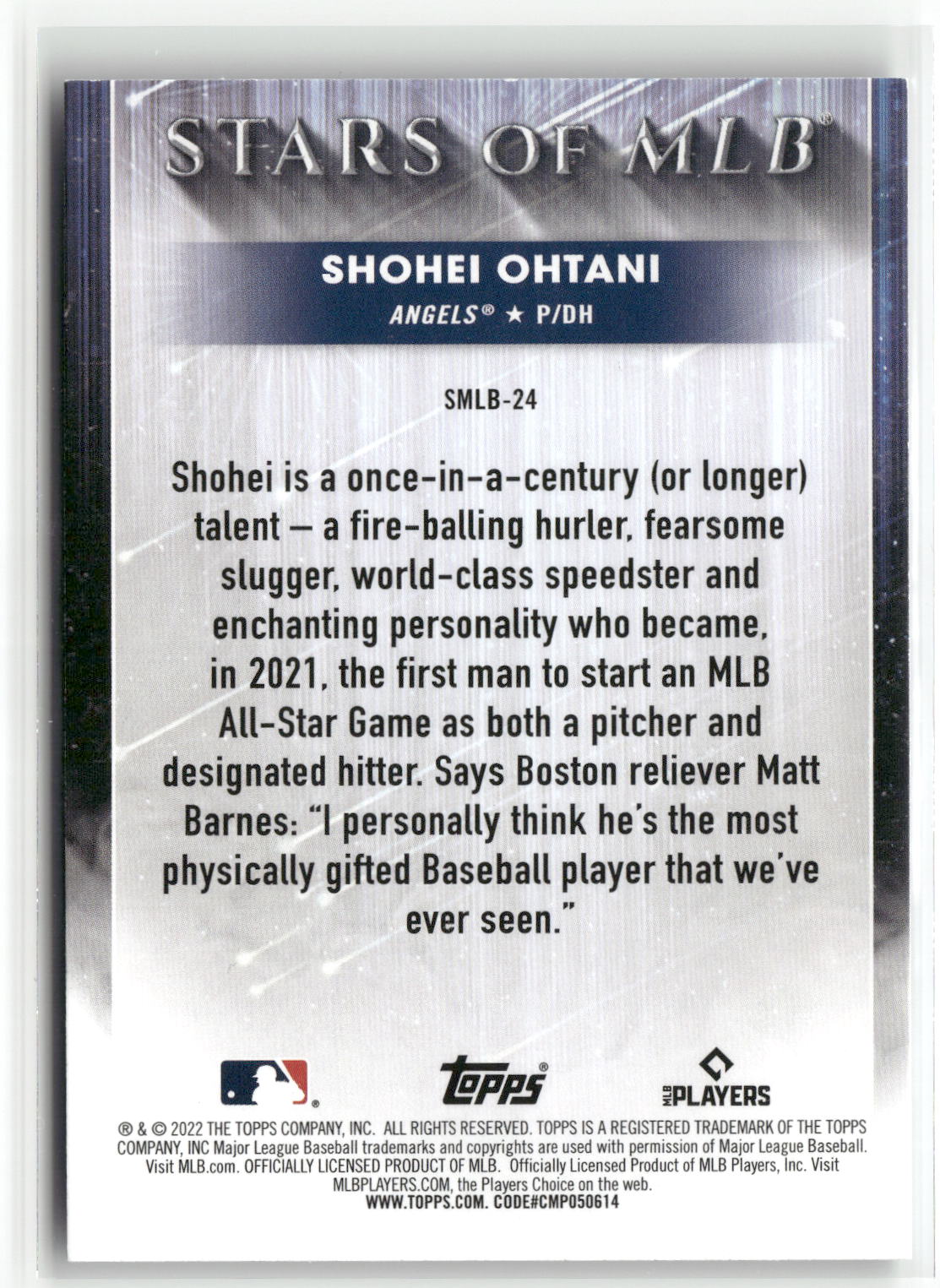 2022 Topps #SMLB-24 Shohei Ohtani Stars of MLB-2