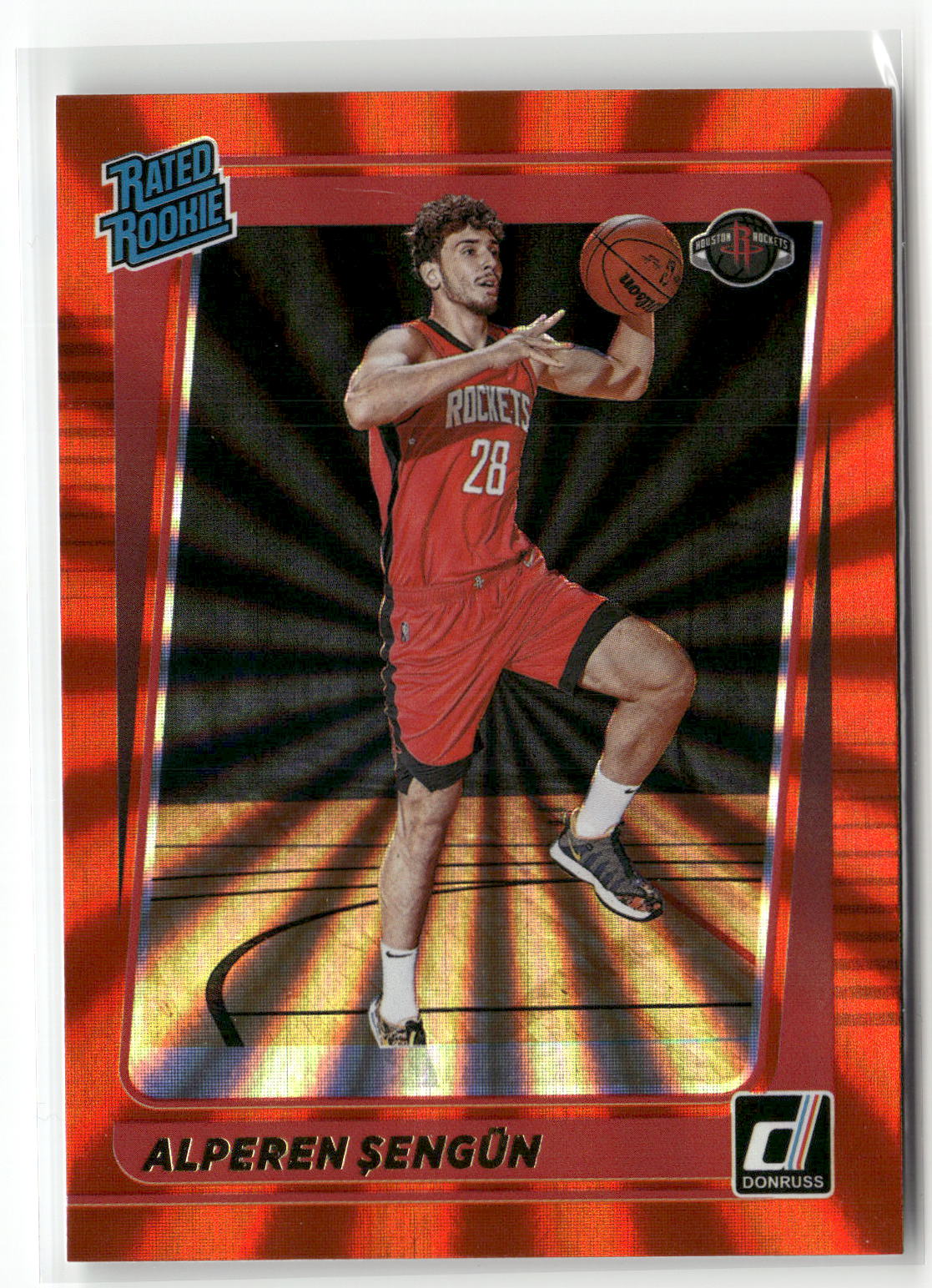 2021-22 Donruss #219 Alperen Sengun Holo Orange Laser-1