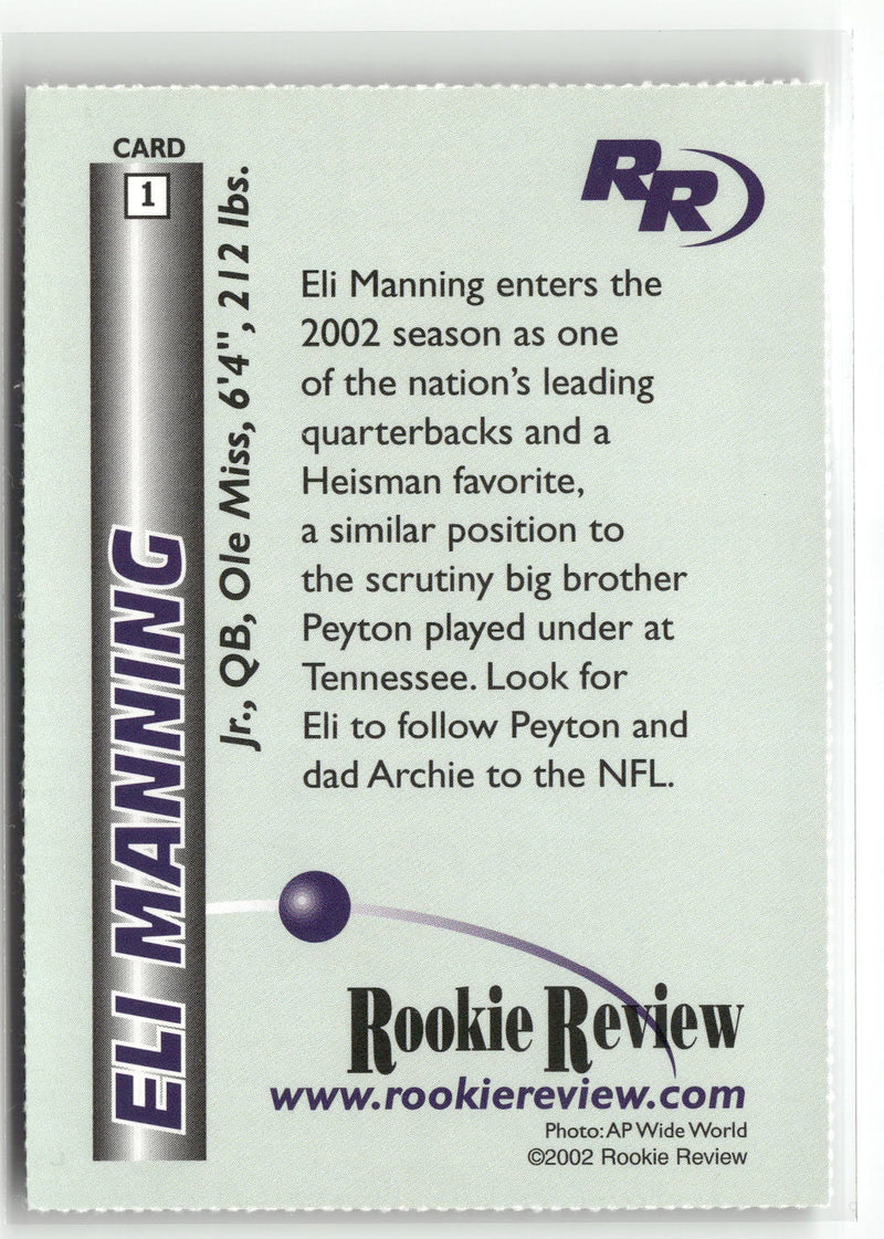 2002 Rookie Review #1 Eli Manning-2
